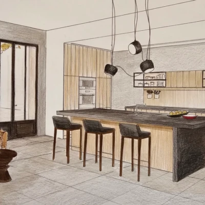 Accueil croquis architecte interieur avignon agrandissement ouverture mur travaux