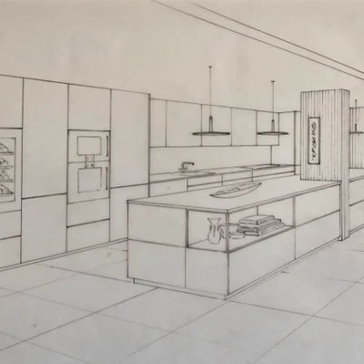 Accueil croquis architecte interieur grande motte renovation cuisine moderne amenagement
