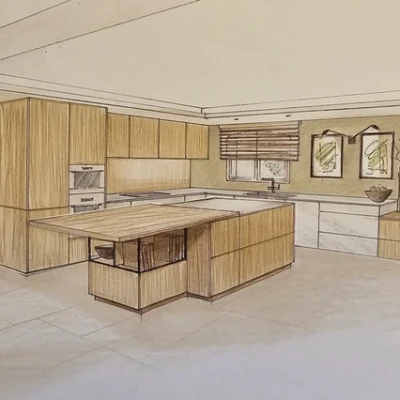 Accueil croquis architecte interieur vauvert cuisine renovation construction travaux